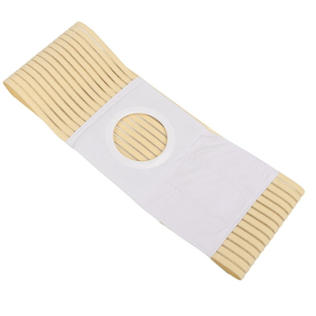 Ostomy Abdominal Belt, Ribbed Fabric Ostomy Belt Long Lasting Elastic For Home For Colostomy Patients M,L,XL