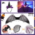 thumbnail image 2 of HIFOT Bat Costume for Kids,LED Tutu Skirt Bat Wings Light Up Bat Headband and Candy Bag Vampire Costume Girls,Bat Cosplay Dress Halloween Costume Fancy Dress, 2 of 7