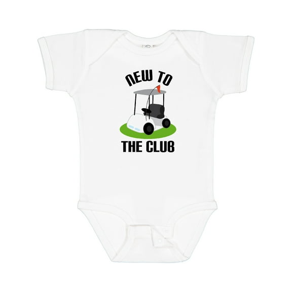 Inktastic Baby Golfing New to the Club Boys or Girls Baby Bodysuit