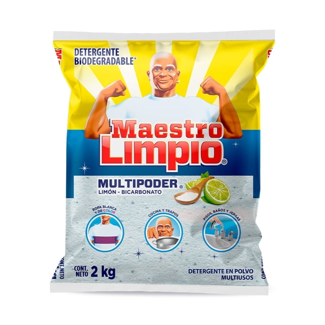 Detergente en polvo Multiusos Maestro Limpio 2 Kg