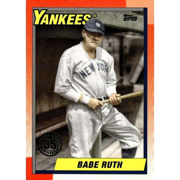 MLB 2025 Topps Series 1 Baseball 35th Anniversary 1990 Babe Ruth T90-47