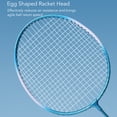 thumbnail image 5 of Riousery Badminton Racket Set 2 Player Super Light Alloy Frame with 3 Shuttlecocks and Carrying Case, Jewelry Blue, 6 Pieces, 5 of 9