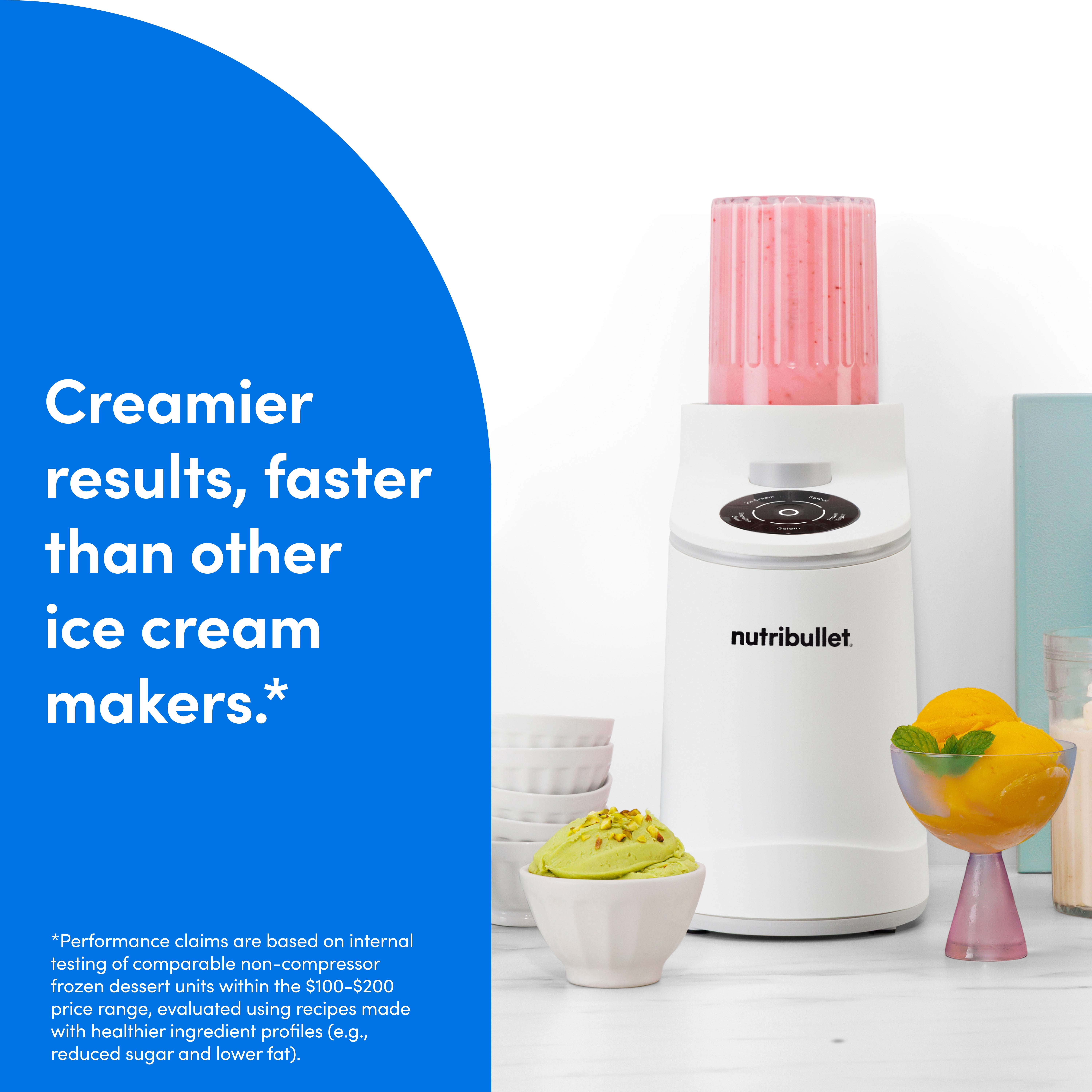 nutribullet Chill Ice Cream Maker Matte White