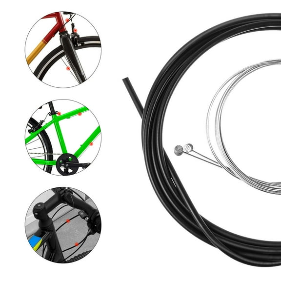 KHBUAB Bike Cable Housing Set Universal Brake Cables Black 1 Cyclists