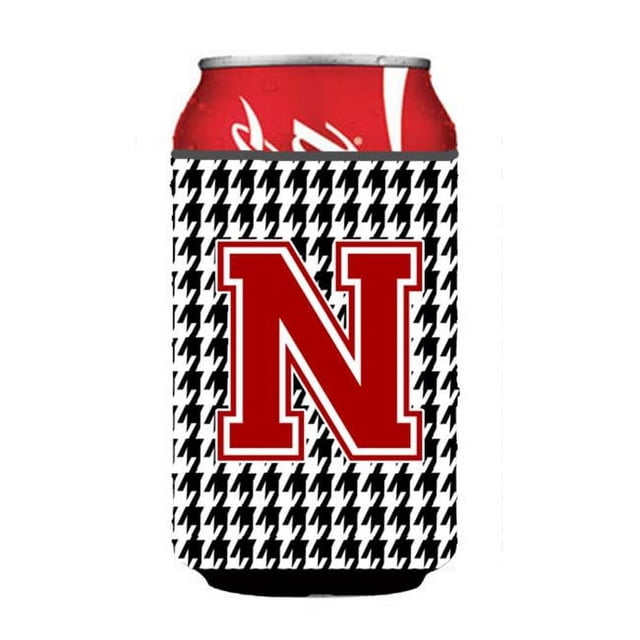 Carolines Treasures CJ1021-NCC Monogram - Houndstooth Can Or Bottle Hugger