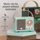 thumbnail image 3 of Negro Hm11 Reproductor de música portátil Mini Altavoz recargable retro Radio Viajes al aire libre, 3 of 3