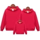 thumbnail image 1 of Primavera Otoño Familia Trajes a juego Suéter Padre Madre Hijo Hija Ropa Mamá Papá Niño Niña Sudadera con capucha sólida Chaquetas familiares Niños (120) Gao Jinjia LED, 1 of 2