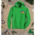 thumbnail image 3 of S4E Men's Rainbow Flag LGBTQ Gay Pride Hoodie Sweatshirts XXX-Large Irish Green, 3 of 4