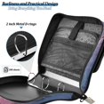 thumbnail image 5 of Haosy 3 Ring Zipper Binder with Shoulder Strap Waterproof Trapper Keeper 2 Inch D-Ring 500 Sheets Capacity, Evening Colorful Clouds, 5 of 7