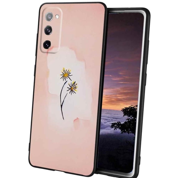 Compatible with Samsung Galaxy S20 FE Phone Case, Minimalist-Watercolour-Flower-11 Case Silicone Protective for Teen Girl Boy Case for Samsung Galaxy S20 FE