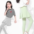 thumbnail image 4 of Beautyzll Kids Girls Tutu Leggings with Skirt Toddler Spring Fall Soft Pants 3-12 Years, 4 of 9