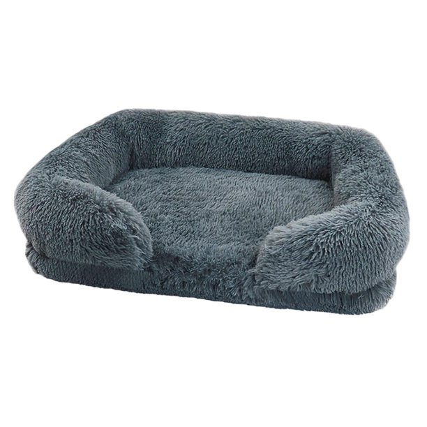 Cama cálida para mascotas perfecl cama para gatos de interior cama nido suave para perros Gris oscuro M