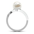 thumbnail image 2 of Rosec Jewels Freshwater Pearl Bypass Ring with Diamond for Women - 8 mm, 7.75 CT, 10K White Gold, US 9.00, 2 of 8