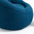 thumbnail image 5 of High Back L-shape Bean Bag Chairs with Footrest, Single Gaming Sofa with High Density Foam Filling, Lazy Sofa Lounge Chair, Accent Floor Soft for Reading, Watching TV, Blue, 5 of 7