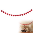 thumbnail image 1 of Valentine's Day Felt Heart shaped Banners, Heart shaped Flags, Ball Decorations, Day And, 1 of 8