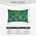 thumbnail image 6 of Balery Monstera Leaves Pillow Covers,Bed Pilowcases,Reversible Plush Throw Pillow Covers End Pillow Encasement,Pillow Case - 20"X30", 6 of 9