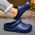 thumbnail image 3 of Classic Fuzzy Lined Garden Clogs for Women Men Waterproof Winter Plush Memory Foam Slippers Indoor and Outdoor, 3 of 8