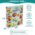 thumbnail image 3 of FORMRS 3 Ring Binder 1.5 inch with Pockets Clip Board 200 Sheets Capacity, Green Tomatoes, 3 of 8