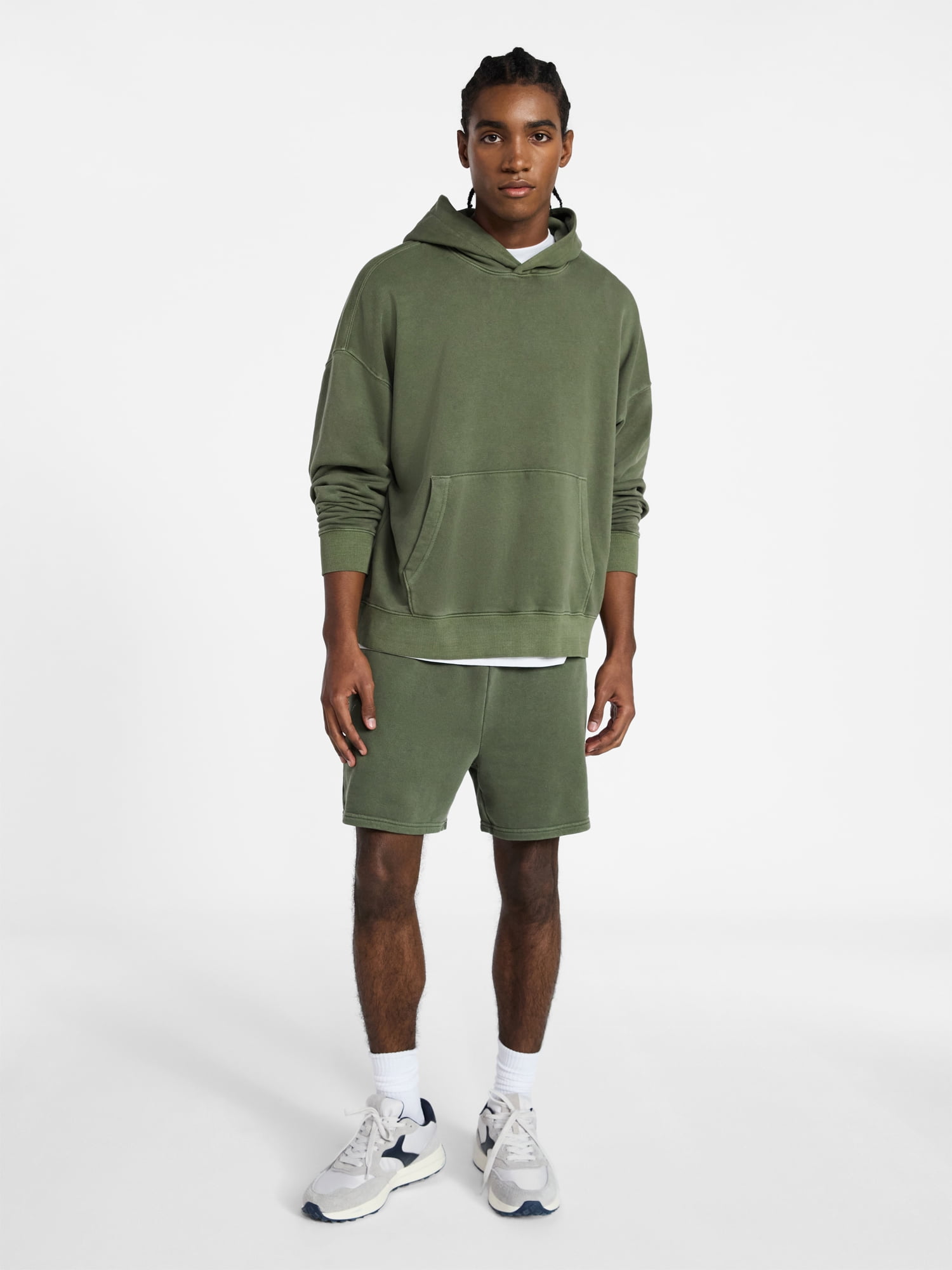 No Boundaries Oversized Hoodie with Long Sleeves, Men's XS-4XLT