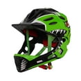 thumbnail image 2 of Casco de bicicleta para niños, casco integral moderno para exteriores, correr, andar en bicicleta, patineta Verde, 2 of 9