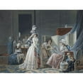 thumbnail image 3 of Jean-Baptiste Mallet 18x15 Black Modern Framed Museum Art Print Titled - Love at the Small Point (1790), 3 of 5