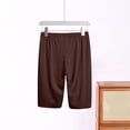 thumbnail image 3 of StSilkitty Womens Pajama Shorts Solid Color Elastic Waist Lounge Sleepwear Knee Length Shorts Lightweight Comfy Sleepwear Shorts, 3 of 6
