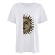 thumbnail image 8 of XZNGL Womens Fashion Casual Sun Moon Skull Print Round Neck Short Sleeve Top T-shirt, 8 of 9