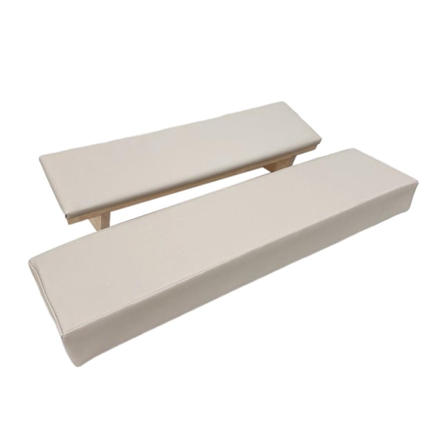 TISHITA Repose-Bras pour Ongles Professionnel en PU Doux Stable Confortable Support Imperméable Tapis pour Ongles Couleur Café