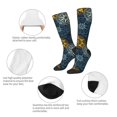 thumbnail image 5 of Haiem Vintage Compass Socks, Funny Novelty Crazy Design Cotton Socks Sports Socks Knee High Socks For Men, Women,1Pairs - Gift For Working Friends, 5 of 8