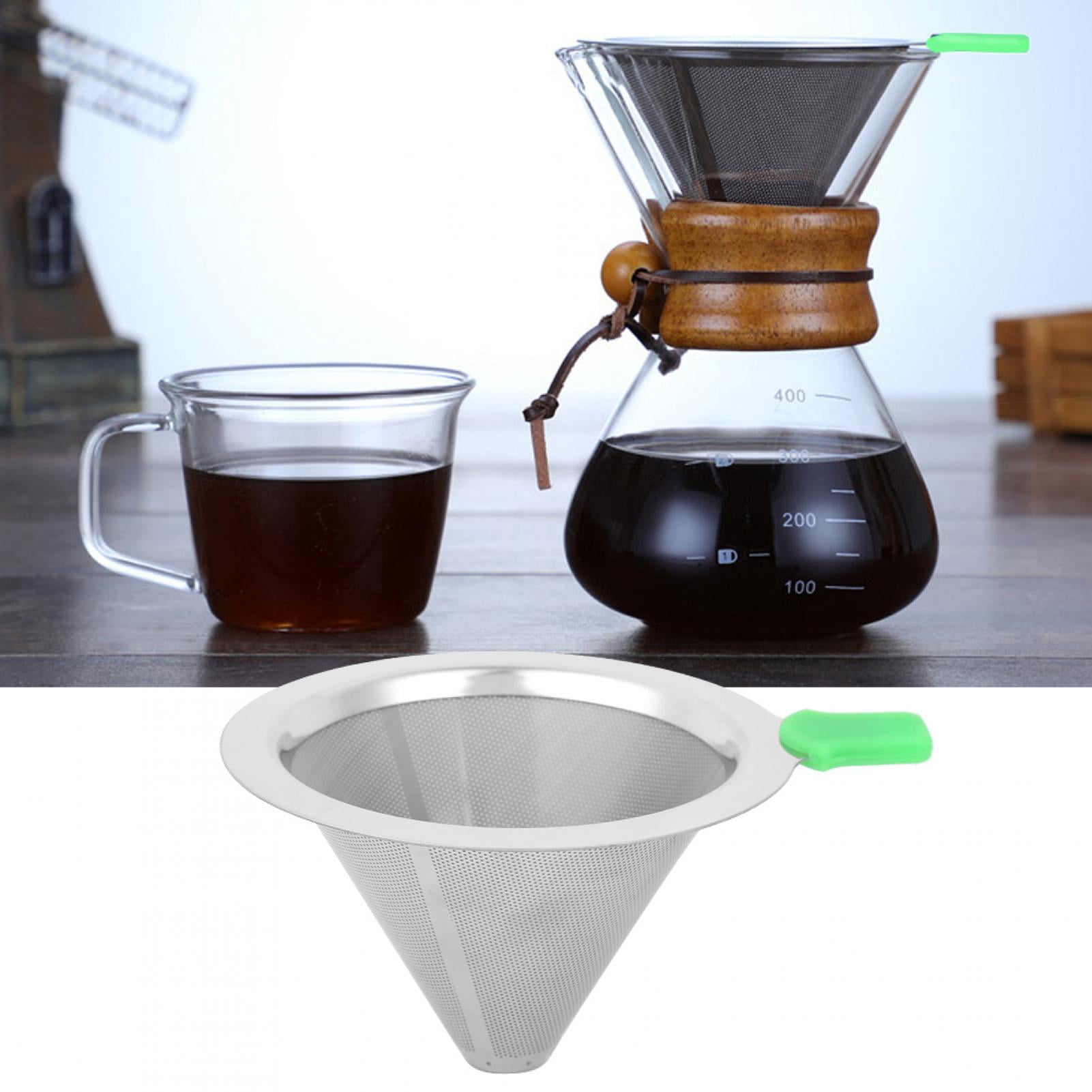 Qiilu Coffee Maker Drip Filter Double 