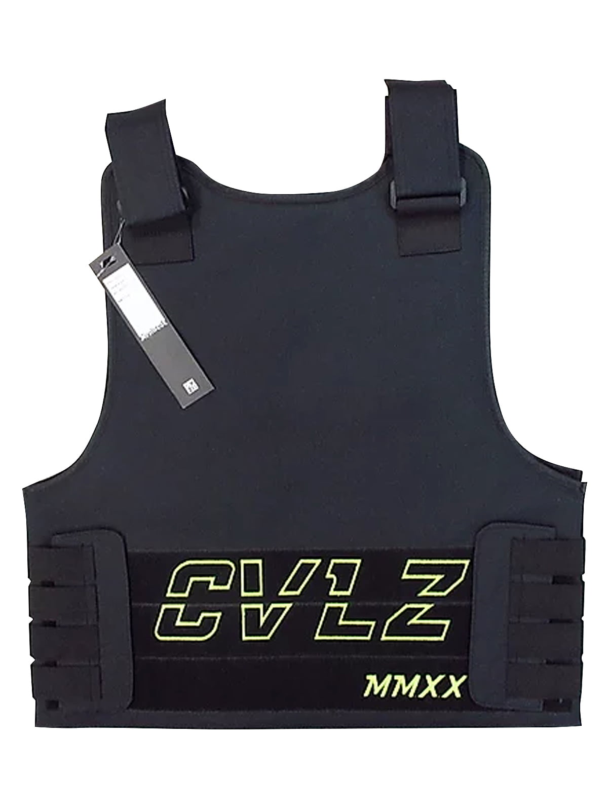 CivilizeD Mens Designer Vest with Adjsutable Velco Straps and Removable  Patches Black