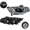 thumbnail image 6 of For 2016 2017 18 19 20 21 Honda Civic LH&RH Headlights Headlamps Black Housing, 6 of 8