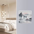 thumbnail image 5 of Dailycode Light Switch Plate Covers 3 Gang Wall Plate Plastics Outlet Covers for Kitchen Home Office Decor Ink Mountains and Pavilions, 5 of 8