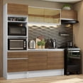 thumbnail image 2 of Cocina Integral Completa 240cm Diamante Madesa 02 - Blanco/Marrón, 2 of 7