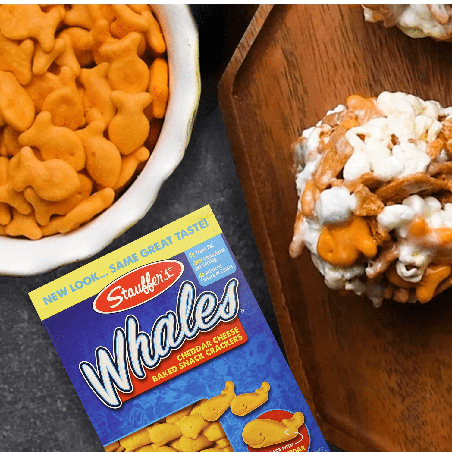 Buy Stauffer's Whales Baked Cheddar Cheese Crackers, Made with Real