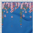 thumbnail image 3 of Soimoi Rayon Crepe Fabric Leaves & Flower Panel Print Fabric by Yard 46 Inch Wide, 3 of 3