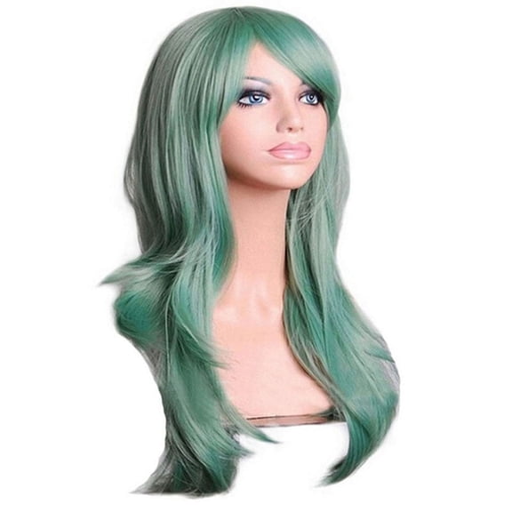 Nvzi-a Wig Curly Hair Wave Medium Temperament Wig Headgear(27.56in，A85)