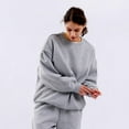 thumbnail image 5 of FIOPHY Oversized Sweatshirt for Women Fleece Long Sleeve Crew Neck Casual Pullover Sweatshirts Fall Tops, 5 of 6