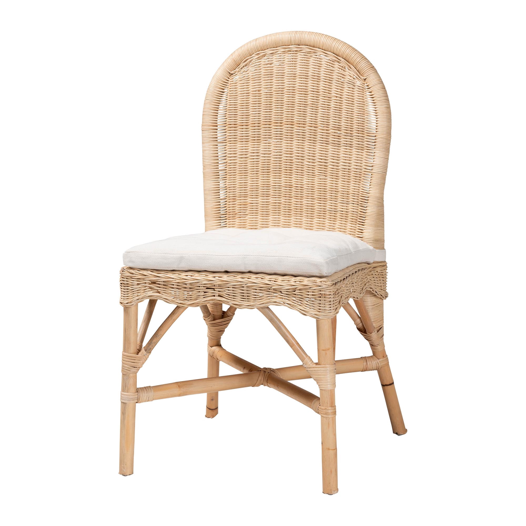 bali & pari Bilu Boho Dining Chair, Natural