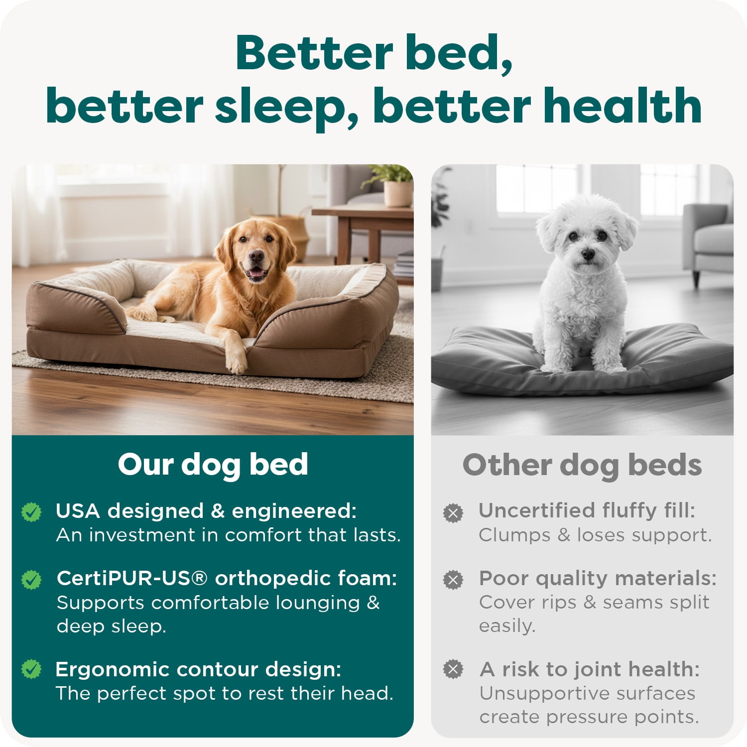 FurHaven Plush & Suede Full Support Mattress Sofa Pet Bed, Deep Pool, Jumbo, 1 Count