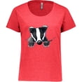 thumbnail image 3 of Inktastic Pocket Badger Women's Plus Size T-Shirt, 3 of 5