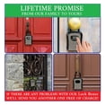 thumbnail image 4 of Wall-Mounted Key Storage Box Portable Key Lock Box 4 Digit Combination Security Lock Box Resettable Code Safe Lock Box for Home ,Maximum Protection, 4 of 6