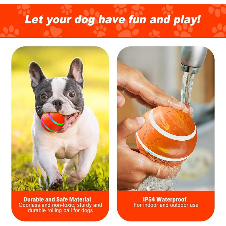 Interactive Dog Toys Ball for Indoor Dogs with Motion Activated