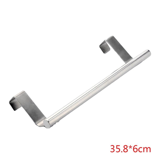 Toallero de barra única de acero inoxidable para colgar en la puerta, sin taladro, colgador de toallas, herramienta de cocina de baño Methold JJ17312-02
