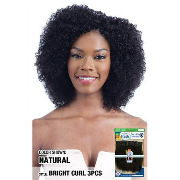 Nude Fresh Wet & Wavy Human Hair Bright Curl 3PCS Beauty Supply