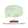 thumbnail image 3 of Measuring Tape 1.5M/60-inch Round Retractable Tailors Tape Measure Pocket Size, Green, 3 of 5
