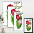 thumbnail image 4 of Designart 'Beautiful Tulip Flowers Red and Pink' Traditional Framed Canvas Wall Art Print, 4 of 5