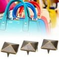 thumbnail image 1 of Rivets de Décoration, 100 Pcs Rivets Carrés Pyramide Punk Finition de Luxe, 1 of 9
