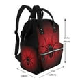 thumbnail image 2 of Yiaed Spider on the Web Print Multi-Function Travel Backpack Nappy Bags, Nursing Bag, Fashion Mummy, Roomy Waterproof for Baby Care, Stylish and Durable, 2 of 5