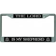 thumbnail image 1 of Cadre de Plaque d'Immatriculation Chromée The Lord Is My Shepard, 1 of 1